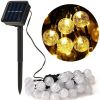 8 Modes Solar String Lights Outdoor LED Crystal Globe