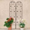 2 Pack Metal Garden Trellis 86.7" x 19.7" Flower Support