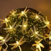 1pc Solar Dragonfly String Lights Dragonfly