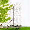 2 Pack Metal Garden Trellis 86.7" x 19.7" Flower Support