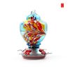 Hummingbird Feeder Hand Blown Colorful Glass