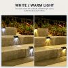 16/32PCS solar outdoor light LED step light solar charging