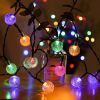 8 Modes Solar String Lights Outdoor LED Crystal Globe