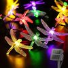 1pc Solar Dragonfly String Lights Dragonfly