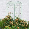 2 Pack Metal Garden Trellis 86.7" x 19.7" Flower Support