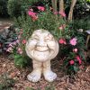 Resin Planter Face Statue Vase