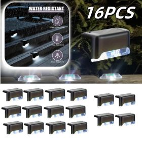 8/16/32 solar outdoor deck lights LED walk lights (Color: White)