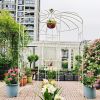 Metal Garden Pergola Iron 81.3'' x 114.2'' Birdcage Shape
